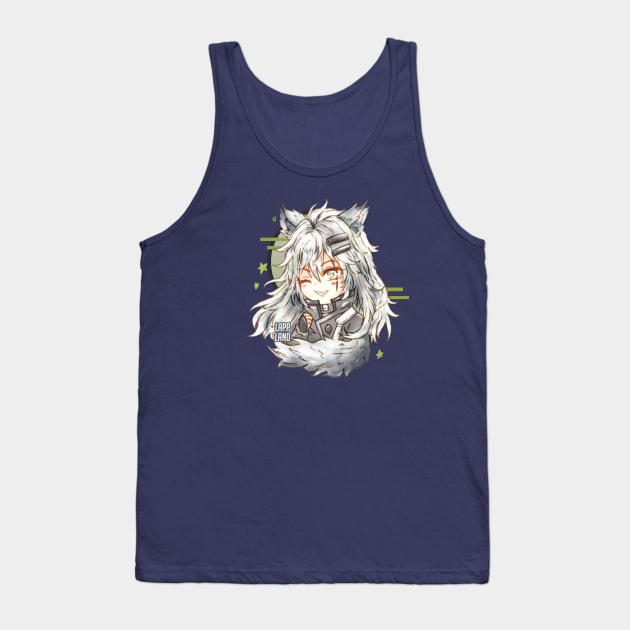 Arknights Chibi Lappland Tank Top by candypiggy